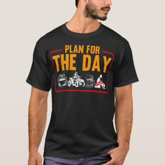 T-shirt Les Hommes Planifient Pour La Journée Quad Riding 