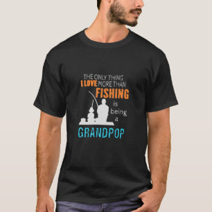 T-shirt Les hommes plus que l'amour pêche Grand pop spécia