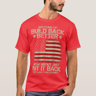 T-shirt Les Hommes Plutôt Que De Mieux Construire En Retou