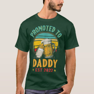 T-shirt Les hommes première fois papa promu à Daddy 2022 B