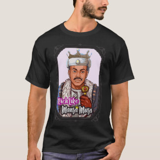T-shirt Les Hommes Riches Comme Mansa Musa L'Empire Africa