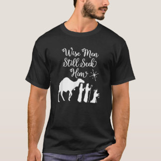 T-shirt Les Hommes Sages Le Cherchent Encore Joyeux Noël F