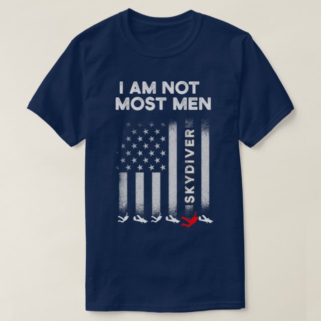 T-shirt Les hommes Skydiver Skydiver La plupart des hommes (Design devant)