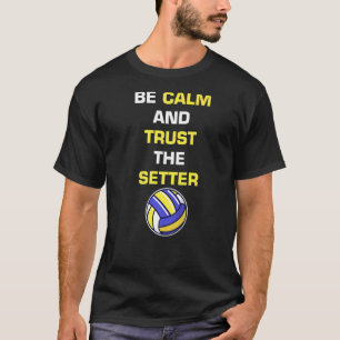 T-shirt Les Hommes Soient Calme Et Confient Au Setter Funn