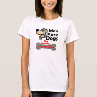 T-shirt Les hommes sont chemise de chiens