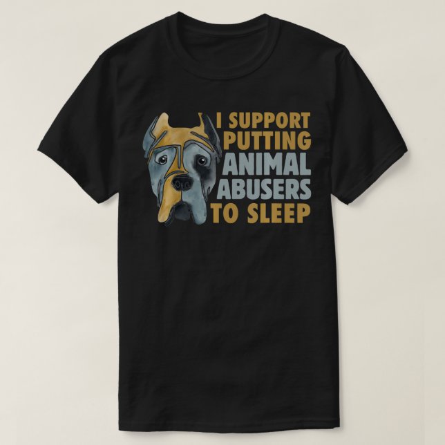 T-shirt Les Hommes Soutiennent Le Fait De Mettre Les Abuse (Design devant)