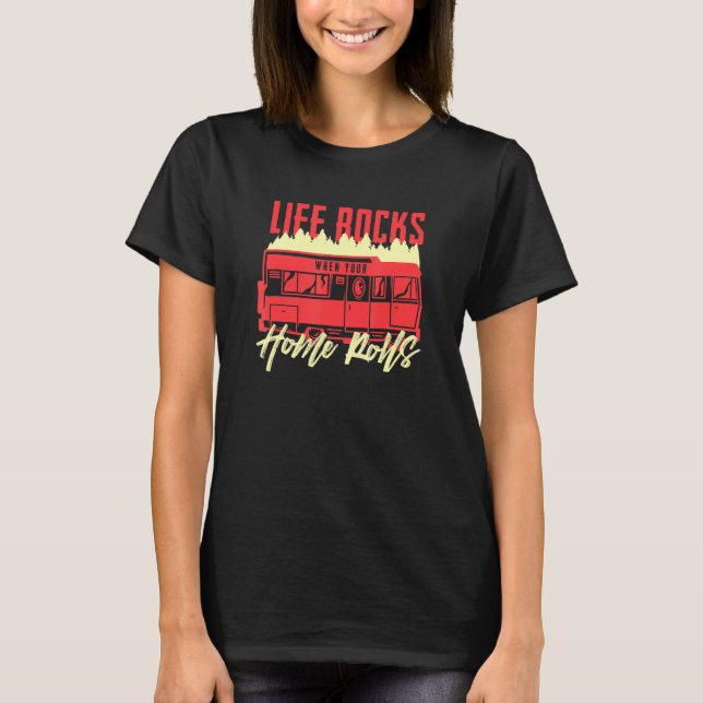 T-shirt Les Hommes Vivent Des Rocks Quand Votre Maison Rou (Devant)