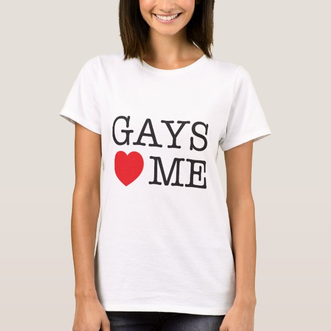 T-shirt Les homosexuels m'aiment (Devant)