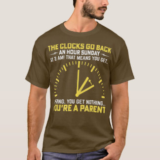 T-shirt Les Horloges Retournent Une Heure Dimanche À 2H Du