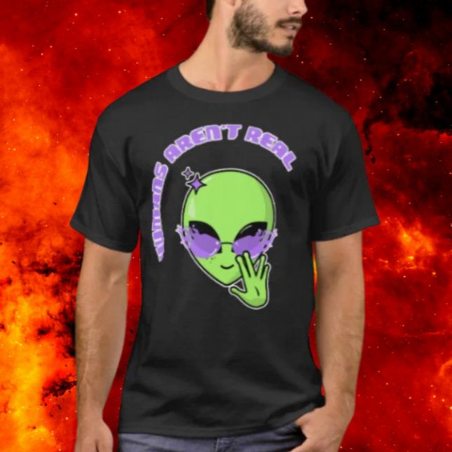 T-shirt Les humains ne sont pas réels (Créateur téléchargé)