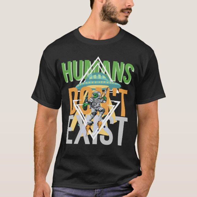 T-shirt Les humains n'existent pas en dehors d'un graphism (Devant)