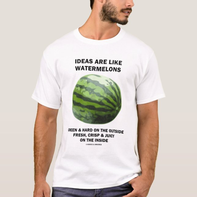T-shirt Les idées sont comme des pastèques (l'amant de (Devant)