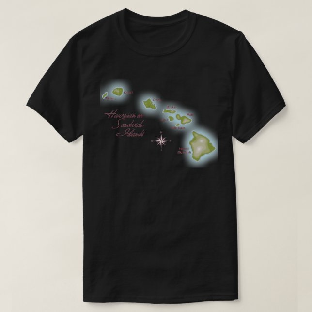 T-shirt Les îles Hawaiiennes (Design devant)