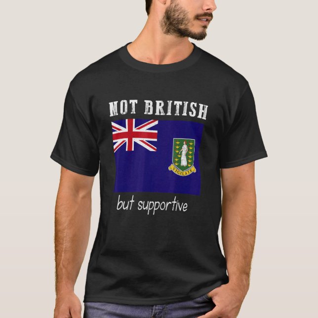 T-shirt Les îles Vierges britanniques, non britanniques, m (Devant)
