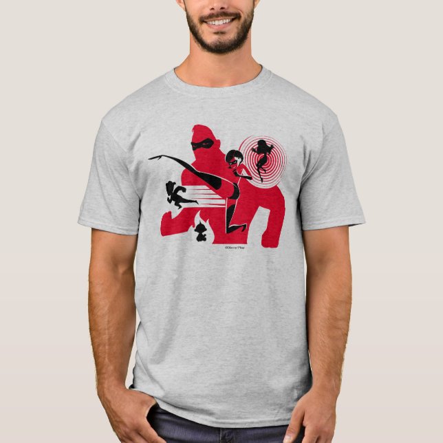 T-shirt Les Incroyables 2| Travail de héros (Devant)