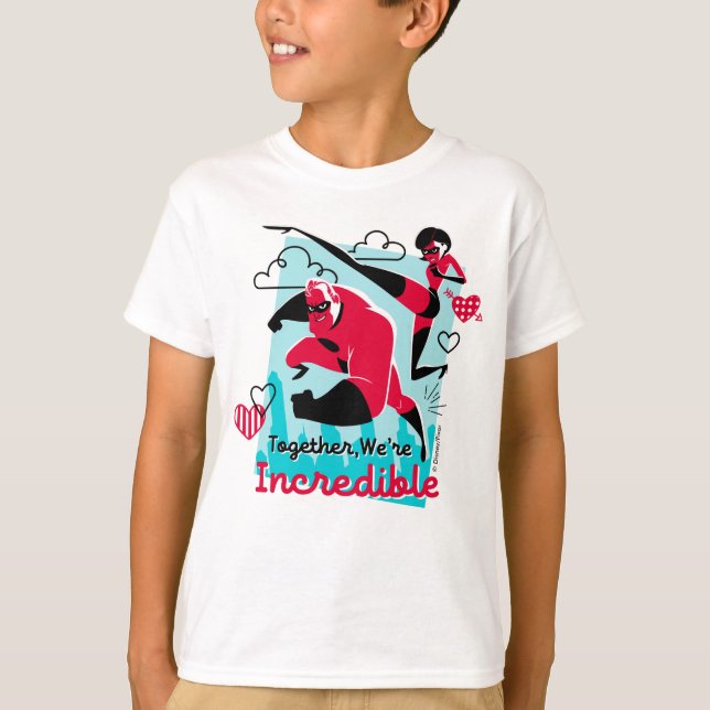 T-shirt Les Incroyables| Nous sommes une Valentine incroya (Devant)