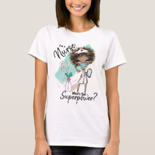T-shirt Les infirmières superpuissance des infirmières afr