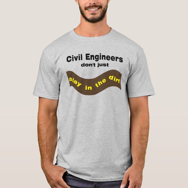 T-shirt Les ingénieurs civils jouent (Devant)