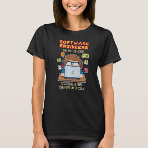 T-shirt Les Ingénieurs Logiciels Dirigeeront Le Monde Dès 