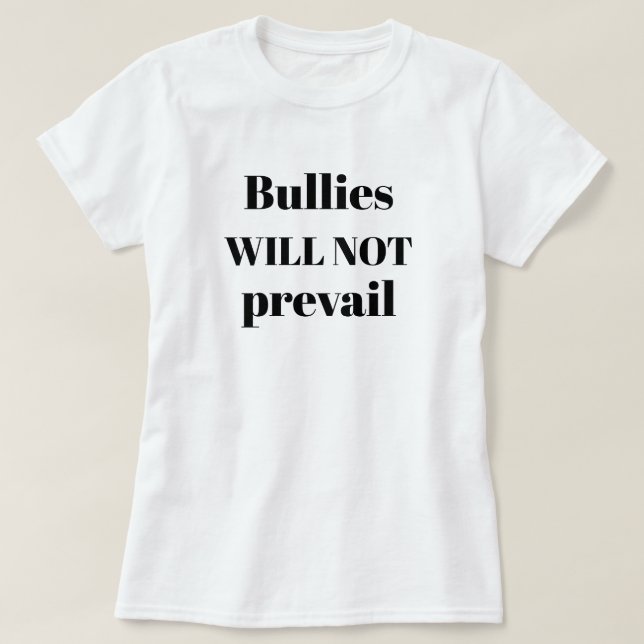 T-shirt Les Intimides N'Empêcheront Pas Les Citations Anti (Design devant)