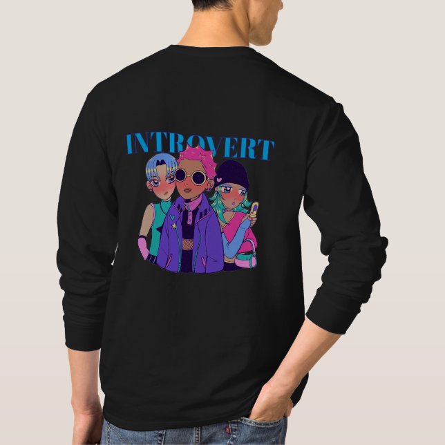 T-shirt Les Introvertis Colorés (Dos)