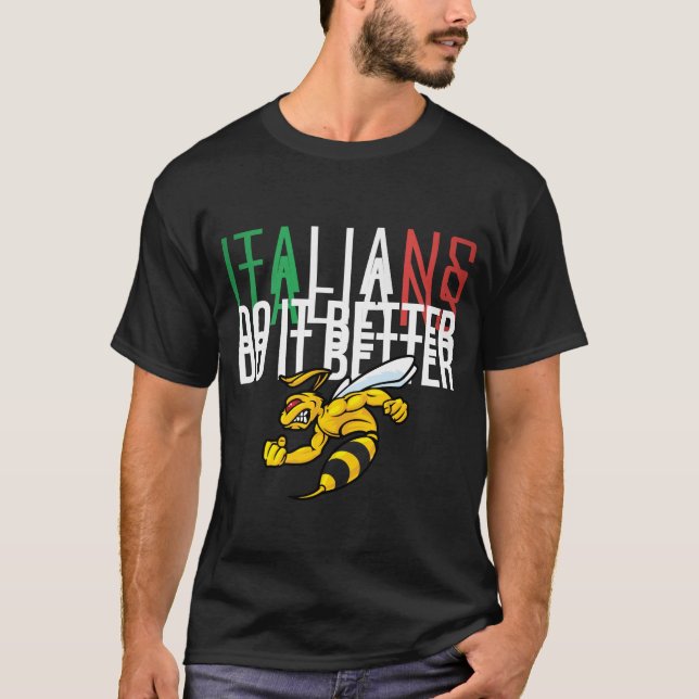 T-SHIRT LES ITALIENS LE FONT MIEUX (Devant)