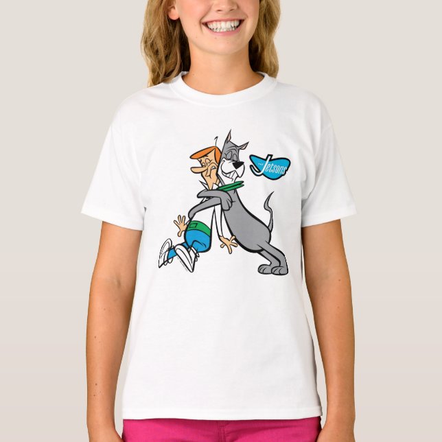 T-shirt Les Jetsons | George & Astro Hug (Devant)