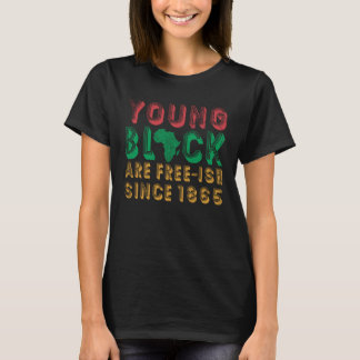 T-shirt Les Jeunes Noirs Sont Gratuits Depuis 1865 Pour Pr