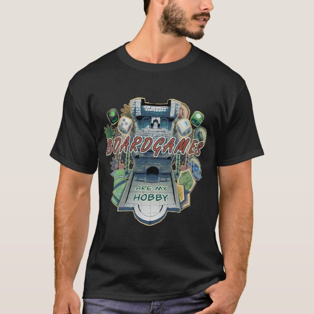 T-shirt Les jeux de société sont mes composants de table d (Devant)