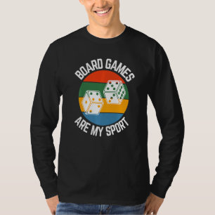 T-shirt Les jeux de société sont mes fans de jeux de sport