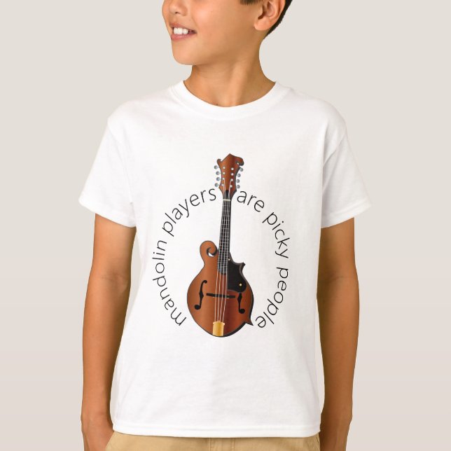 T-shirt Les Joueurs De Mandoline Sont Des Gens Pickés (Devant)