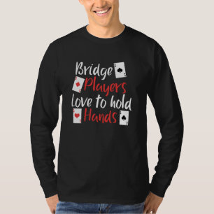 T-shirt Les Joueurs De Pont Drôle Aiment Tenir Les Mains