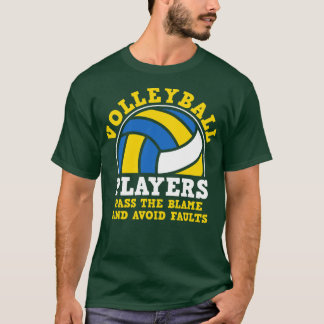 T-shirt Les Joueurs De Volley-Ball Passent La Responsabili