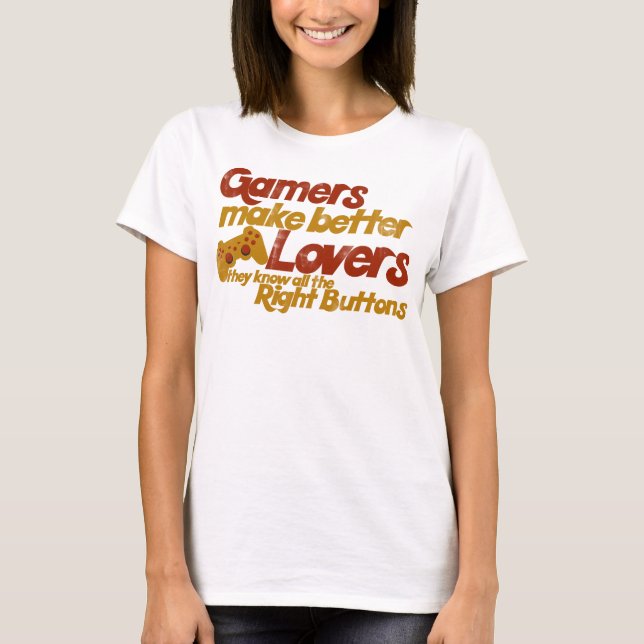 T-shirt Les joueurs font de meilleurs amoureux (Devant)
