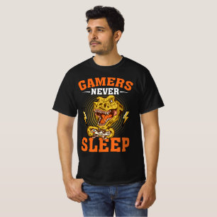 T-shirt Les joueurs ne dorment jamais