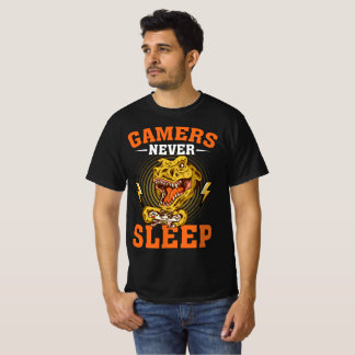 T-shirt Les joueurs ne dorment jamais