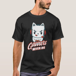 T-shirt Les joueurs ne meurent jamais Jeux vidéo informat