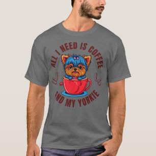 T-shirt Les Jours Parfaits Commencent Avec Le Café Et Mon 