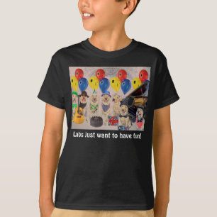 T-shirt Les laboratoires veulent juste avoir l'amusement !