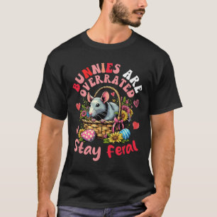 T-shirt Les lapins Sont Surchargés Séjour Feral Rat De Pâq