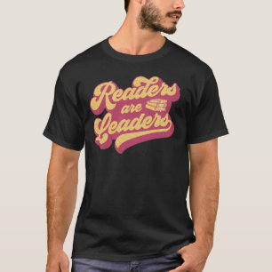 T-shirt Les Lecteurs Sont Leaders Boho Leopard Livre Lover