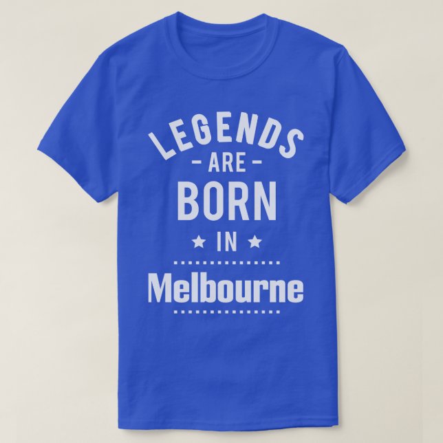 T-shirt Les Légendes Sont Nées À Melbourne 1 (Design devant)