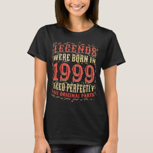 T-shirt Les Légendes Sont Nées En 1999 Aged Parfaitement T