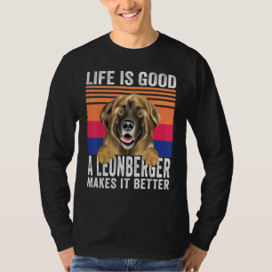 T-shirt Les Leonbergers Rendent Votre Vie Bonne Vintage