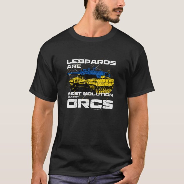 T-shirt Les léopards sont la meilleure solution contre les (Devant)