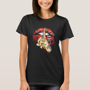T-shirt Les lèvres autistes ne jugent pas ce que vous ne c