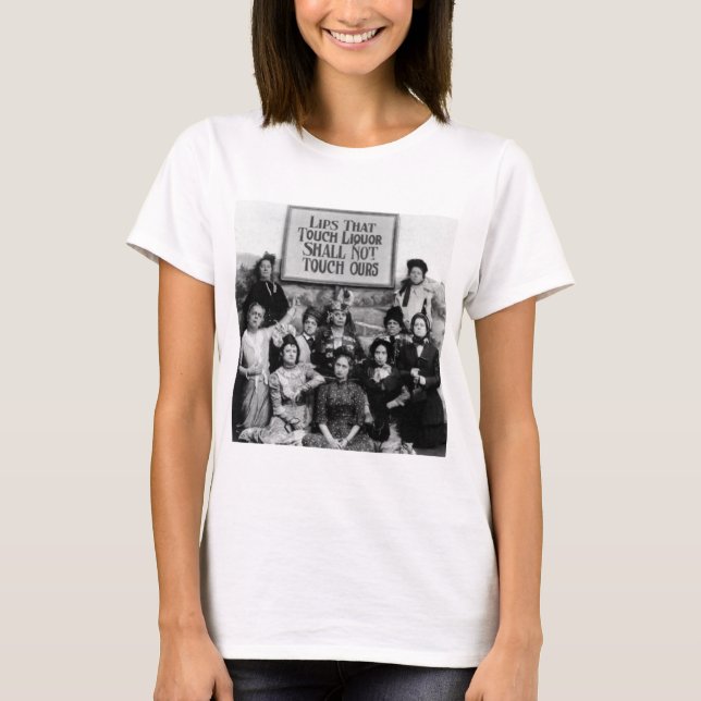 T-shirt Les Lèvres Qui Touchent Le Liqueur Ne Toucheront P (Devant)