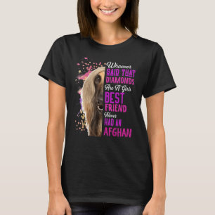 T-shirt Les lévriers afghans sont la meilleure amie d'une 