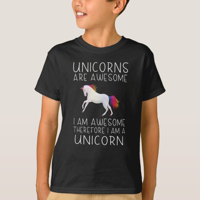 T-shirt Les licornes sont géniales - Je suis génial (Devant)