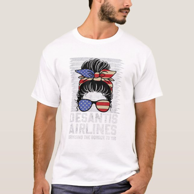 T-shirt Les Lignes Aériennes À La Frontière (Devant)
